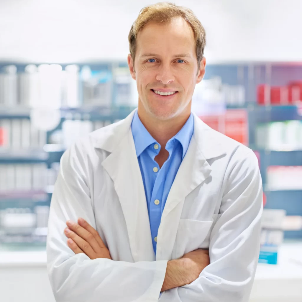 Licensed healthcare provider in a medical office